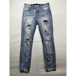 Buckle Black Women's Distressed Fit No. 93 Ankle Skinny Jeans - Sz 28 (29x26.5)